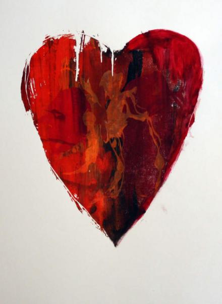 Heart III 56 x 76 cm Screen print image