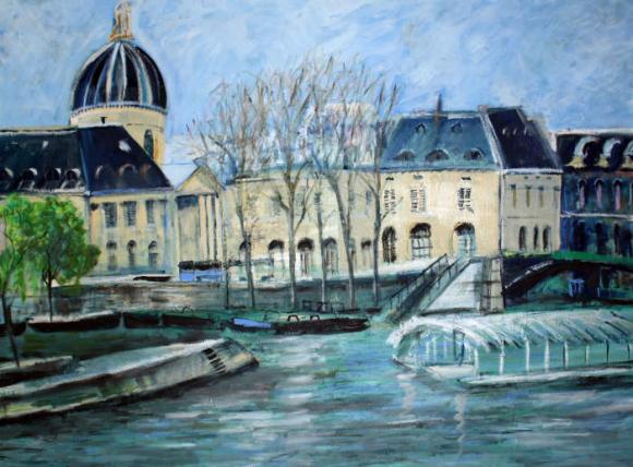 Paris Rive gauche Oil on Canvas 153 x 122 cm image